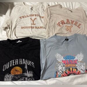 Graphic tee lot size L
